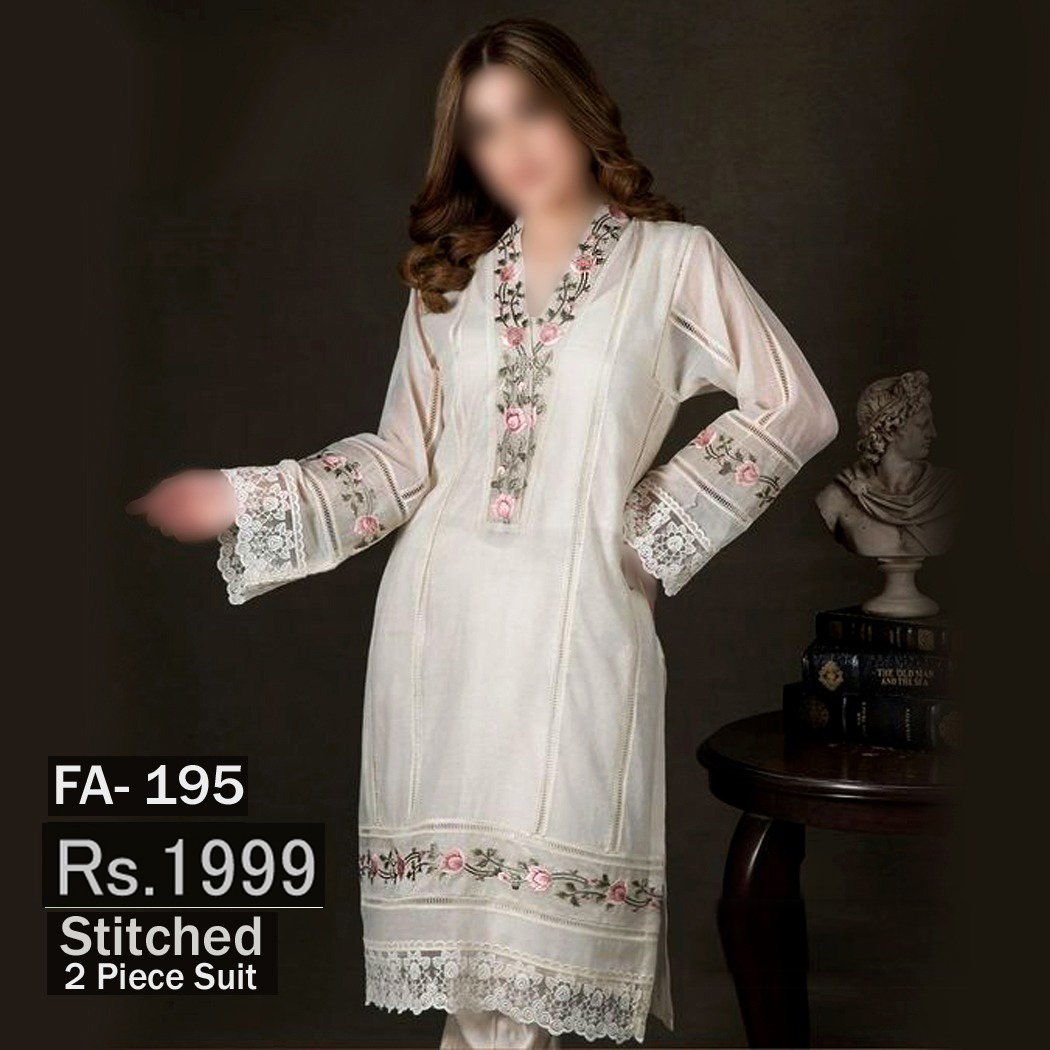 STITCHED 2 piece DRESS FA- 195