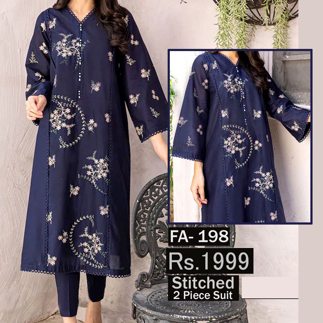 STITCHED 2 piece DRESS FA- 198