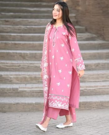 STITCHED 3 piece DRESS FA-242